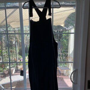 Shein "Curve" overall-style black denim jumper, size 1XL